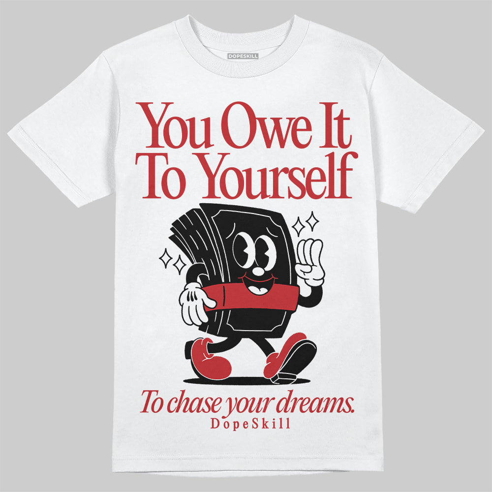 Red Taxi 12s superstreetwear T-Shirt Owe It To Yourself Graphic
