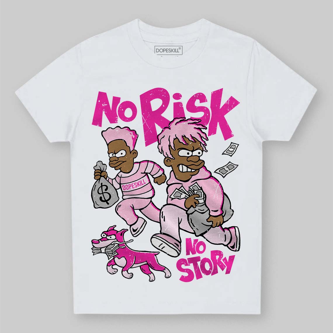Triple Pink Dunk superstreetwear Toddler Kids T-shirt No Risk No Story Graphic