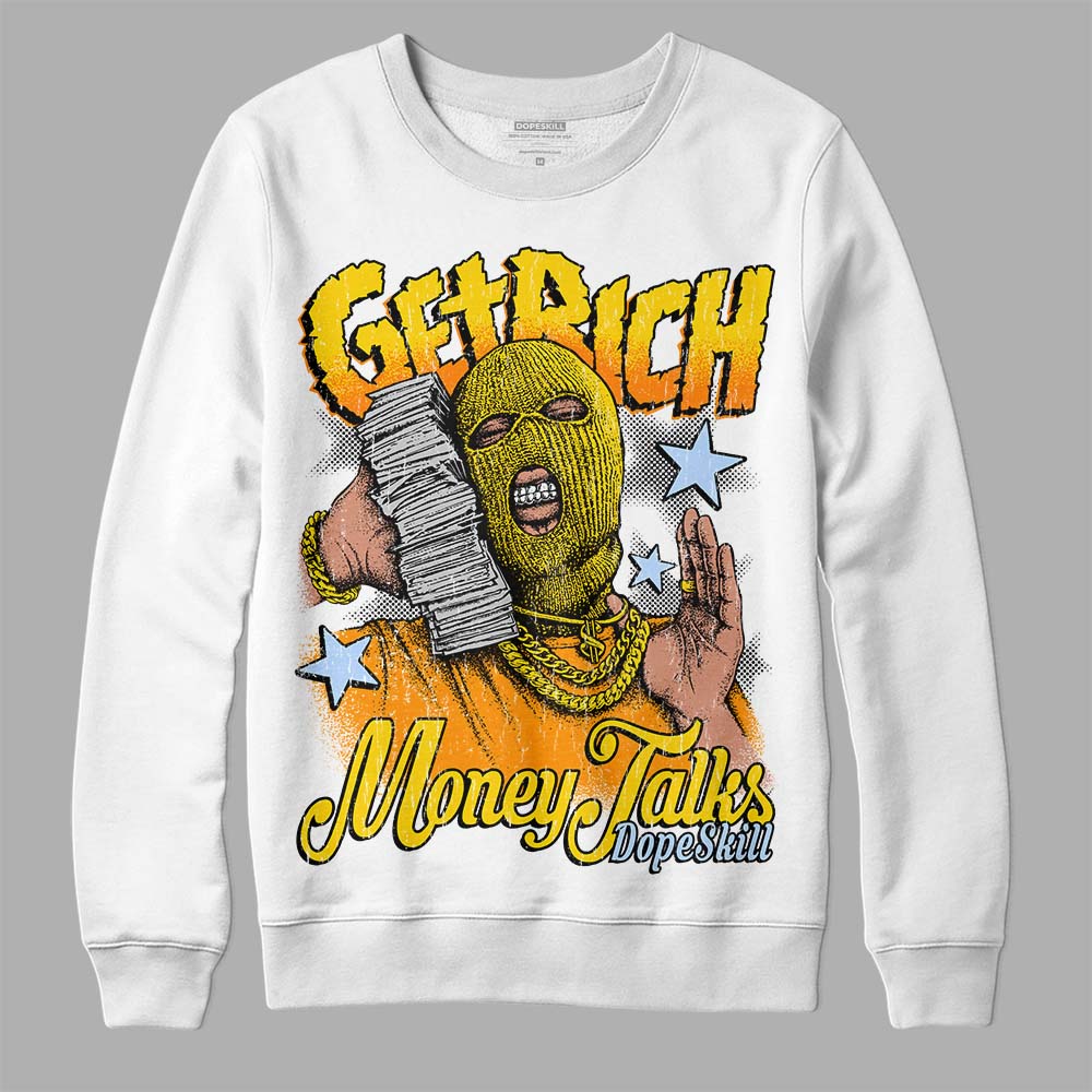 Yellow Ochre 6s superstreetwear Sweatshirt Get Rich Graphic