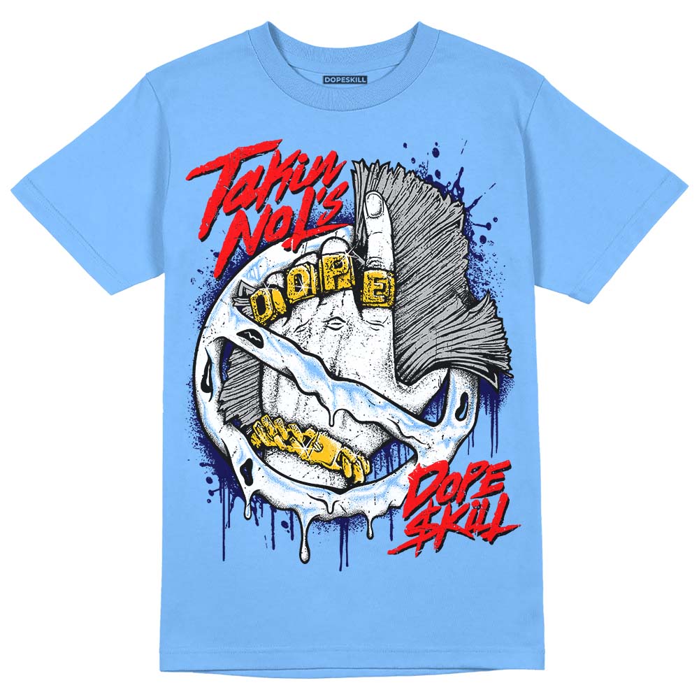 Powder Blue 9s superstreetwear Sky Blue T-shirt Takin No L's Graphic