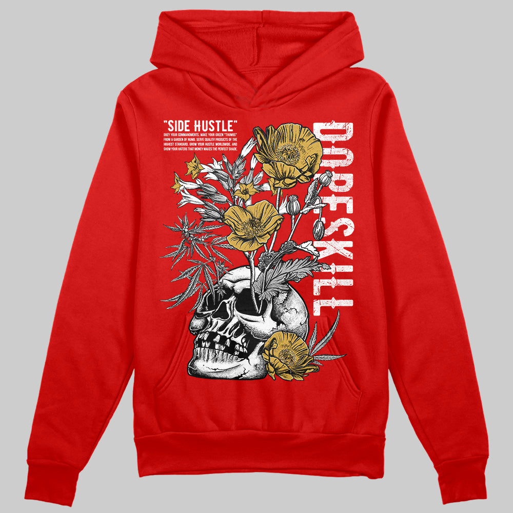 Bred Velvet 11s superstreetwear Red Hoodie Sweatshirt Side Hustle Graphic