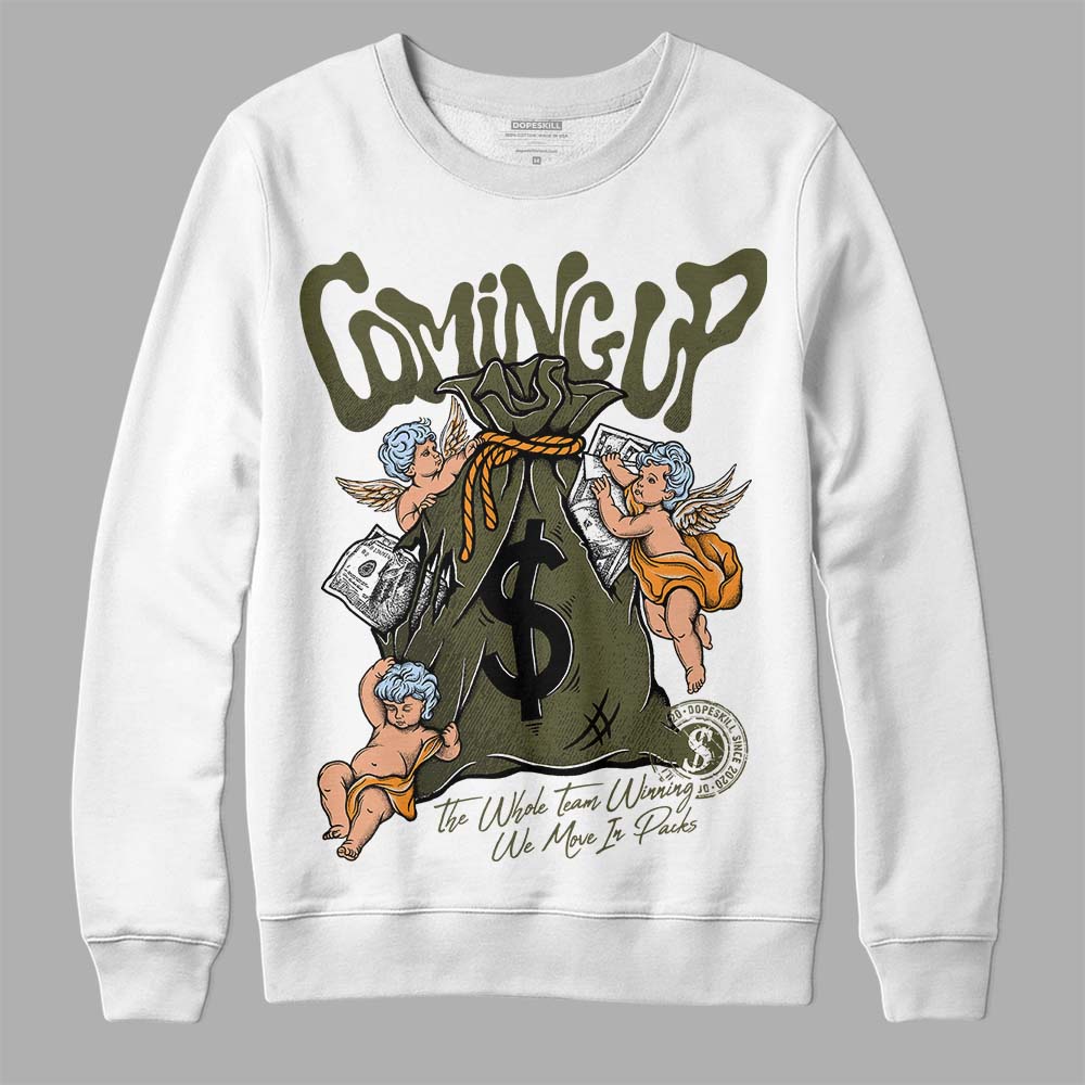 Olive 5s superstreetwear Sweatshirt Money Bag Coming Up Graphic