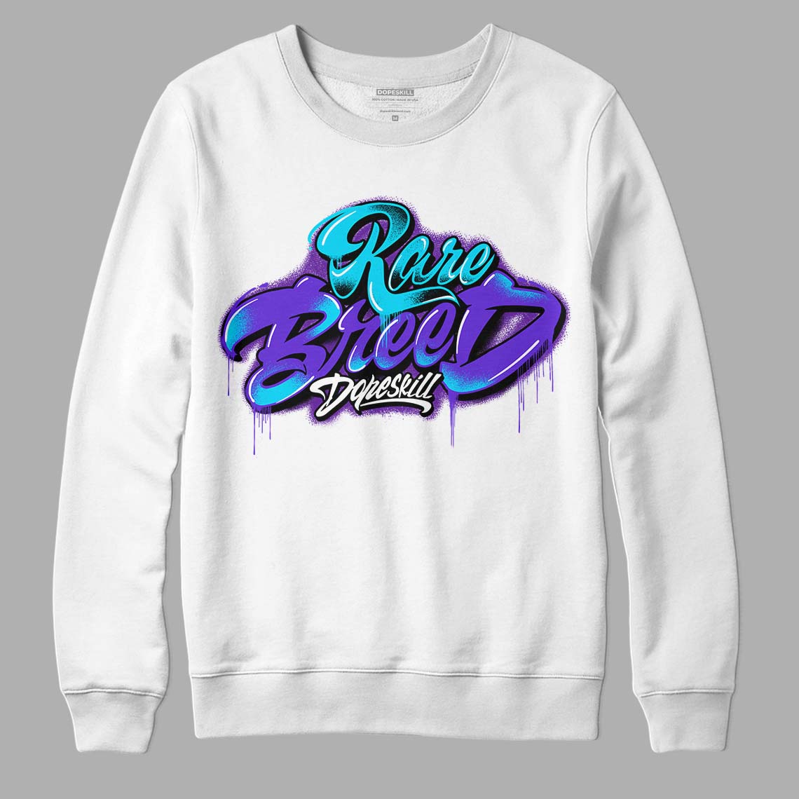 Aqua 6s superstreetwear Sweatshirt Rare Breed Type Graphic