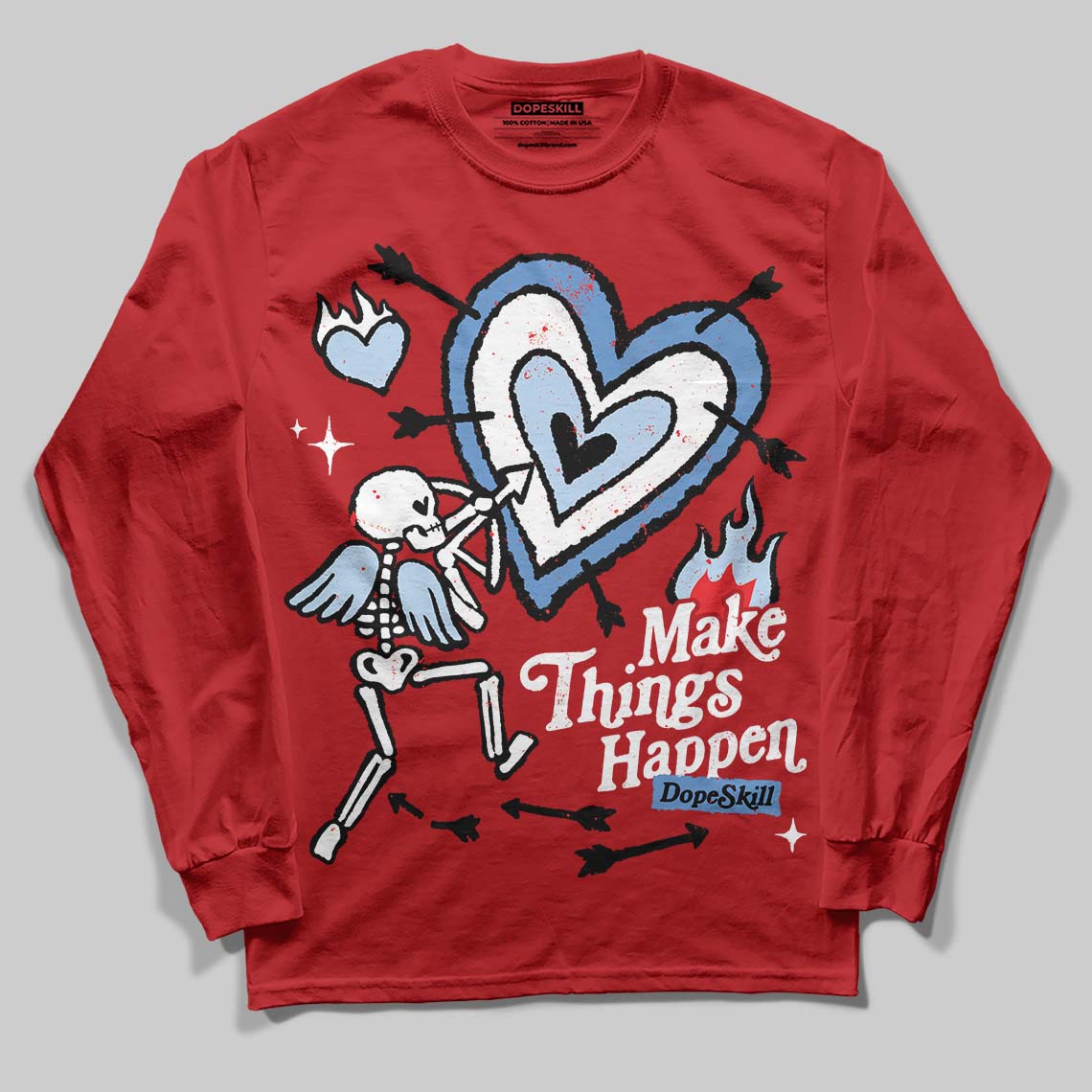 Cherry 11s superstreetwear Long Sleeve T-Shirt Make Things Happen Graphic