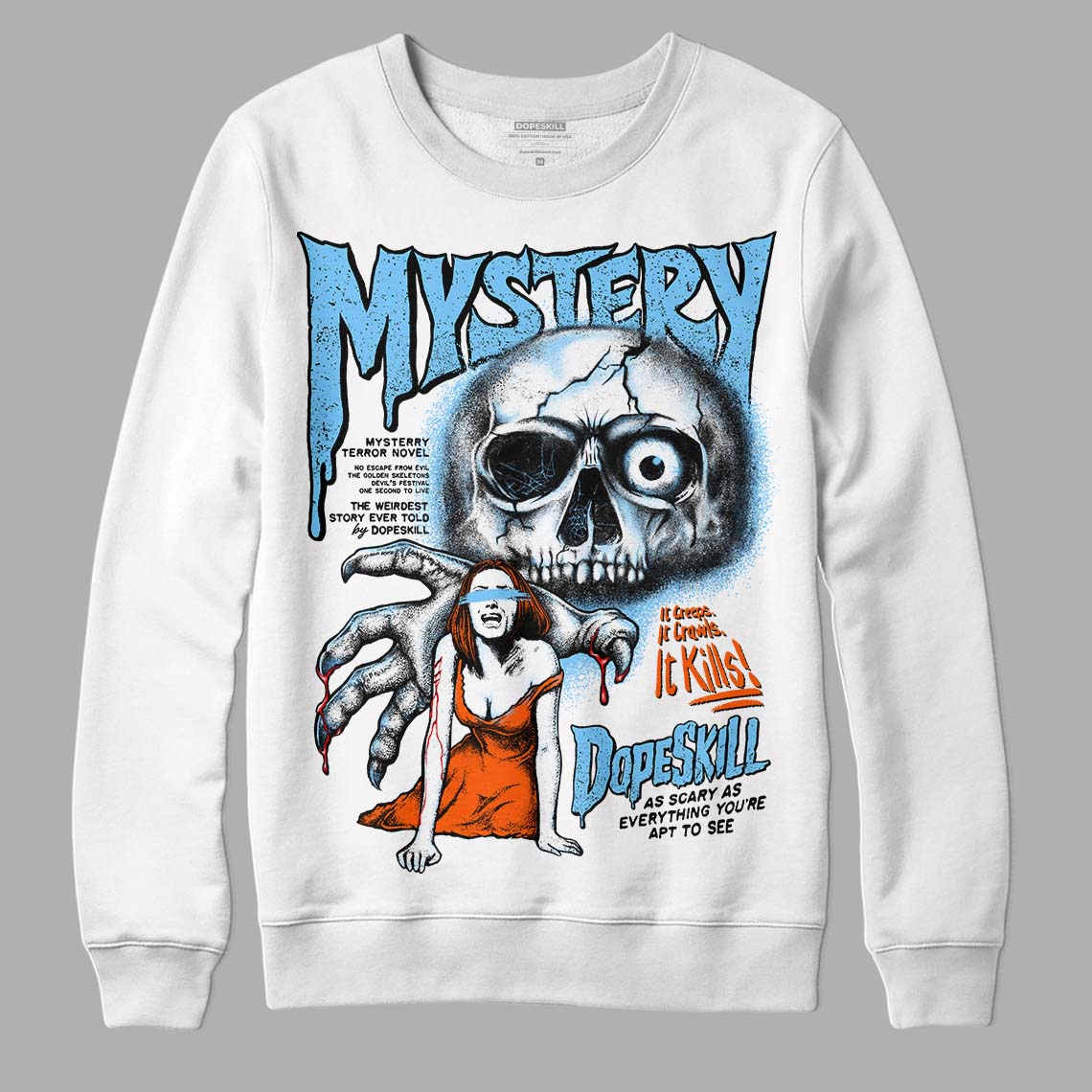 Dunk Futura University Blue superstreetwear Sweatshirt Mystery Ghostly Grasp Graphic