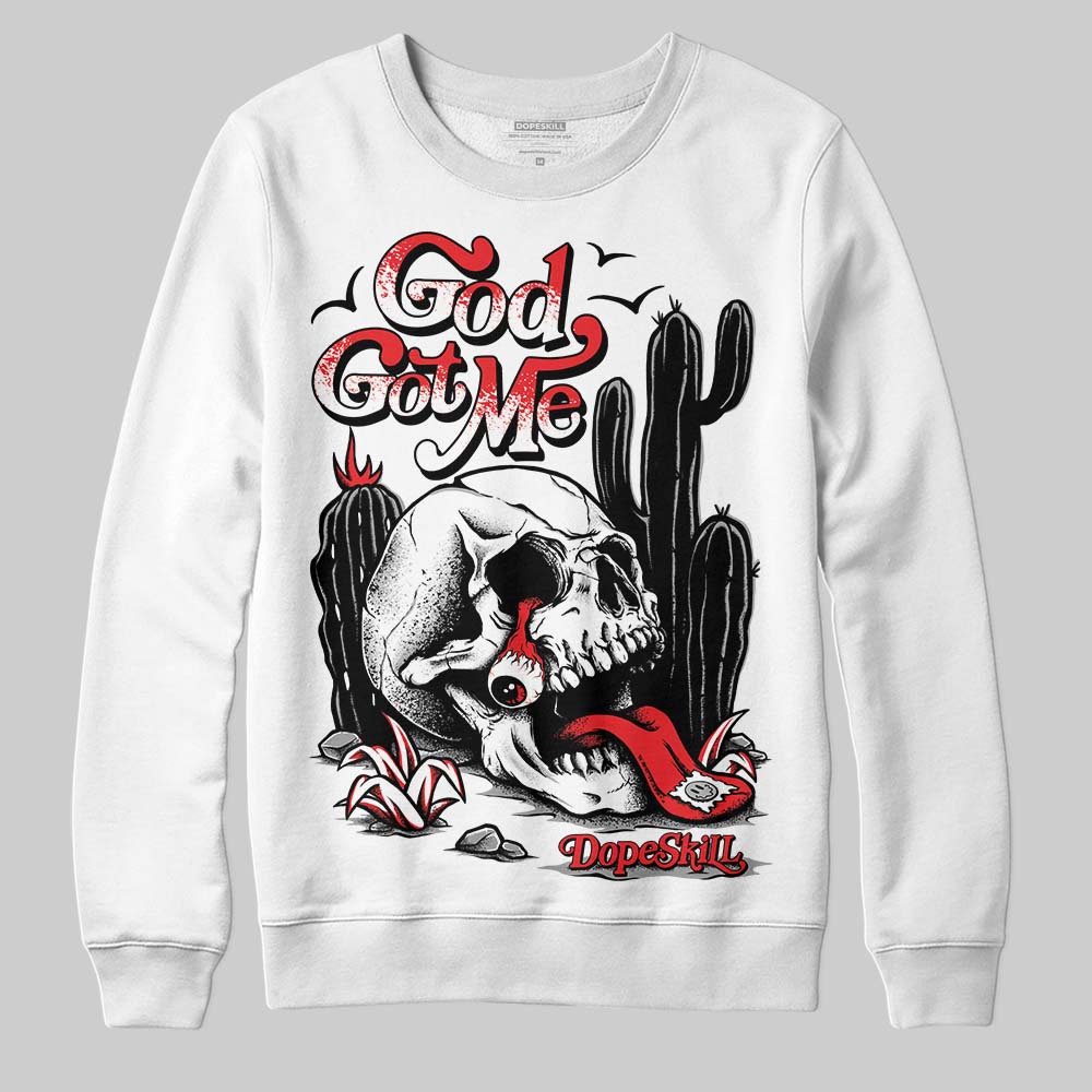 Black and White Collection superstreetwear Sweatshirt God Got Me Graphic