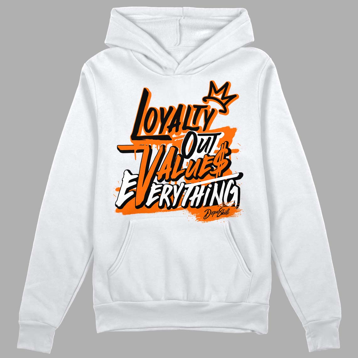 Orange Black White superstreetwear Hoodie Sweatshirt LOVE Graphic