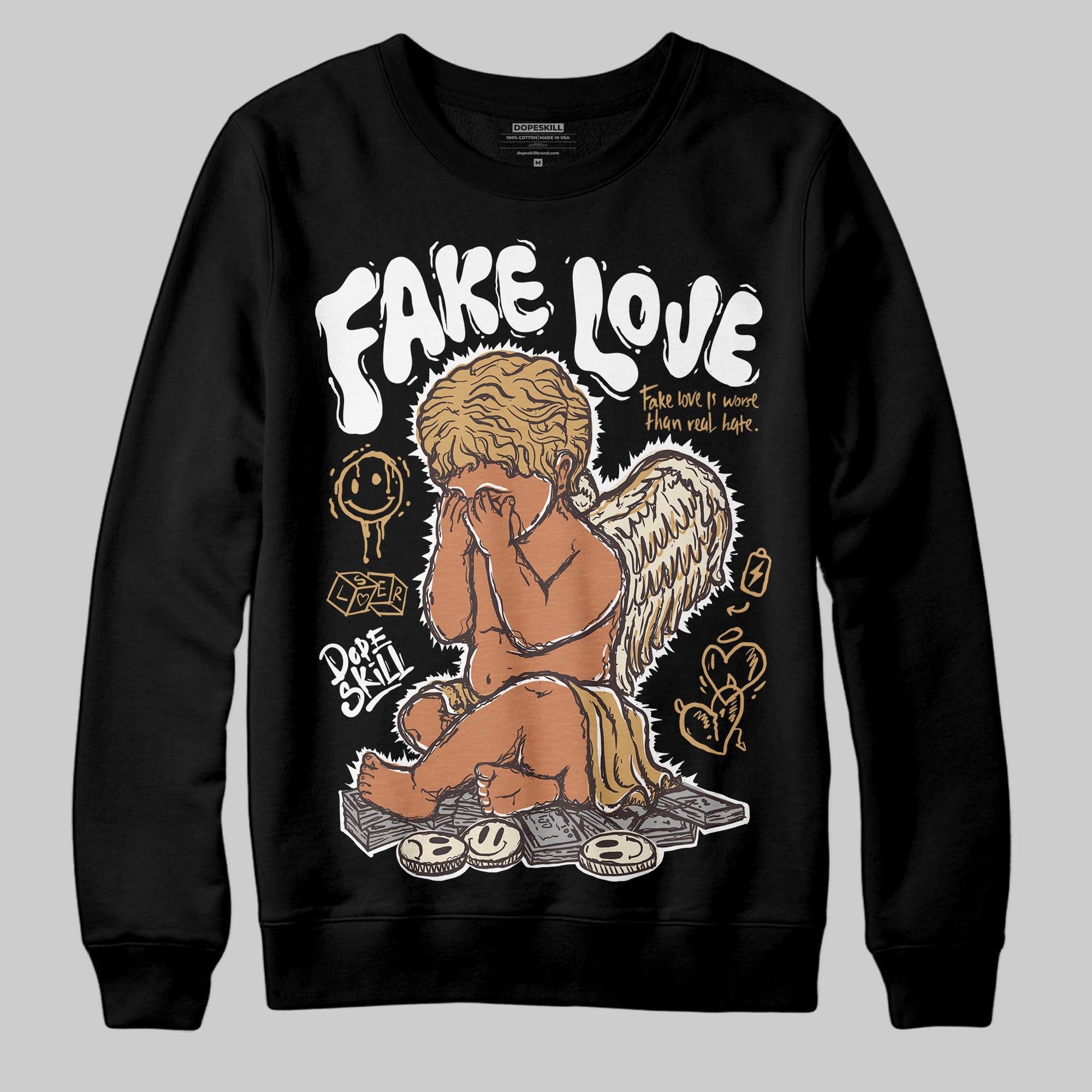 Earth 5s superstreetwear Sweatshirt False Love Graphic