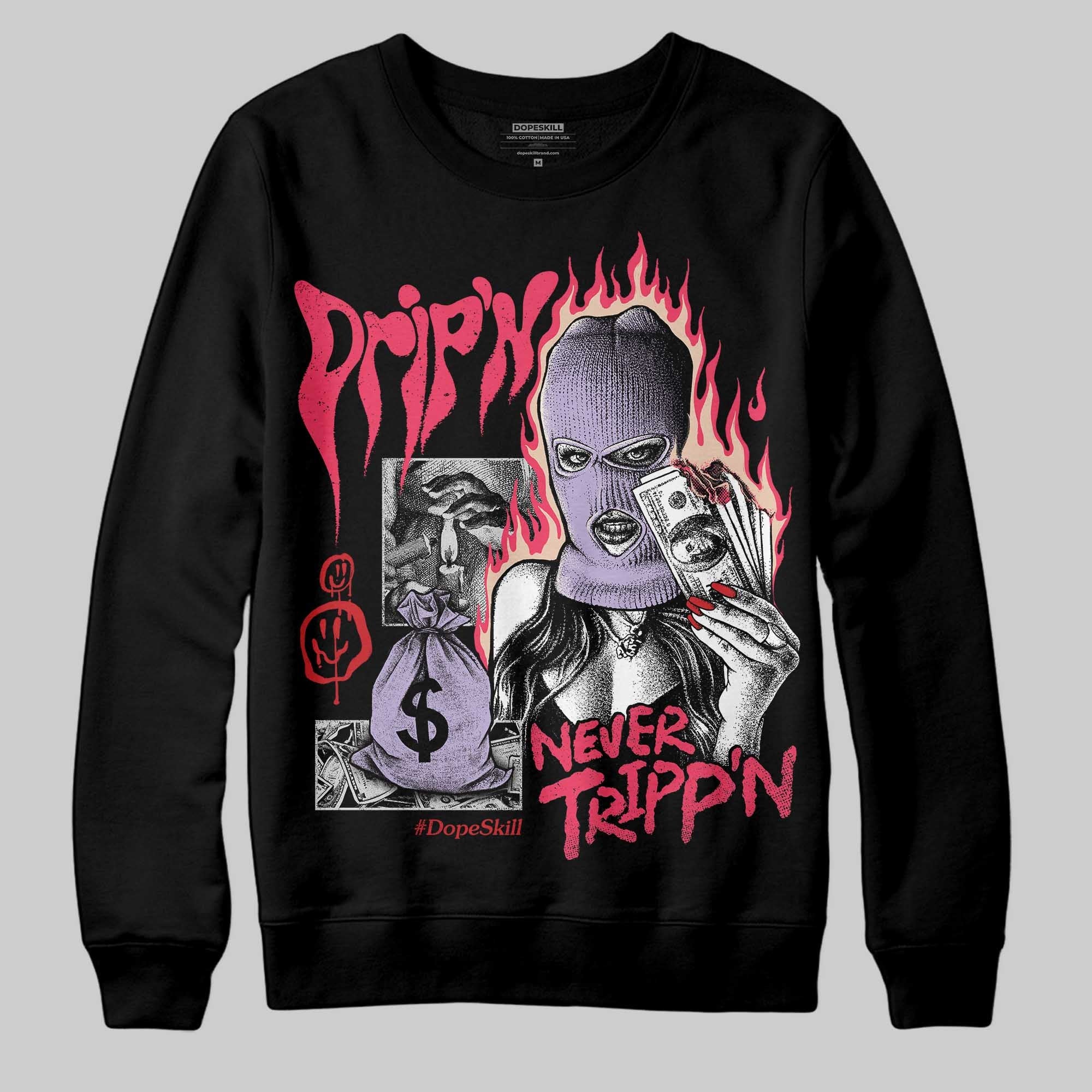 Peanut Butter Jelly 5s superstreetwear Sweatshirt Drip'n Never Tripp'n Graphic