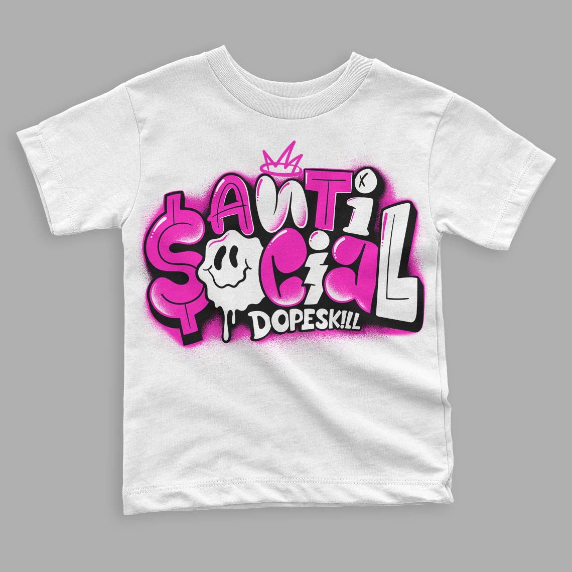 Dunk Low Active Fuchsia superstreetwear Toddler Kids T-shirt Anti Social Graphic