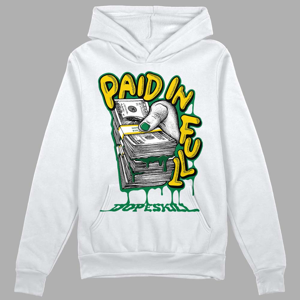 Green Collection superstreetwear Hoodie Sweatshirt Paid In Full Graphic