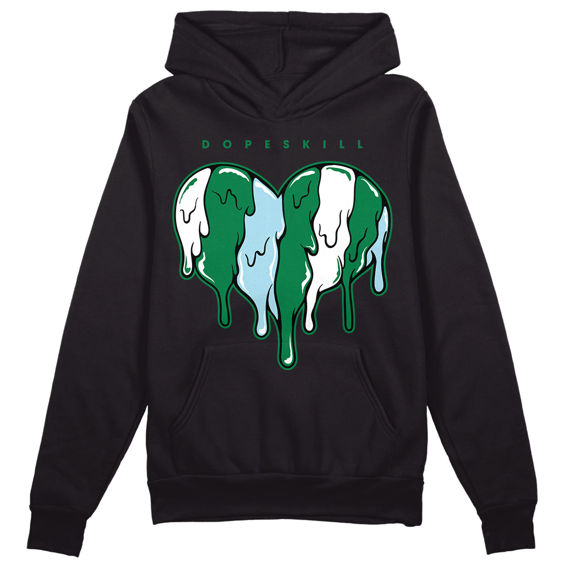 Lucky Green 5s superstreetwear Hoodie Sweatshirt Slime Drip Heart Graphic