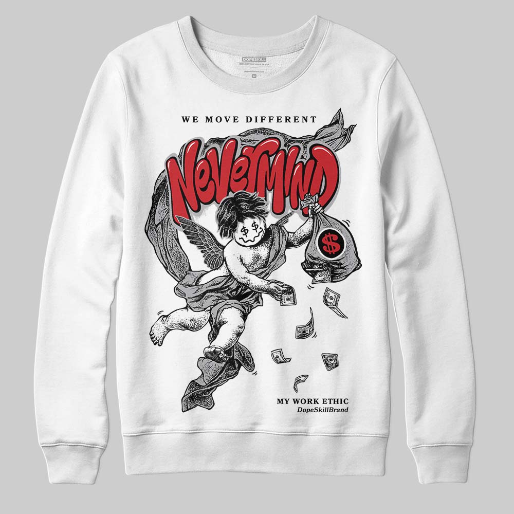 White Cement 4s superstreetwear Sweatshirt Nevermind Graphic