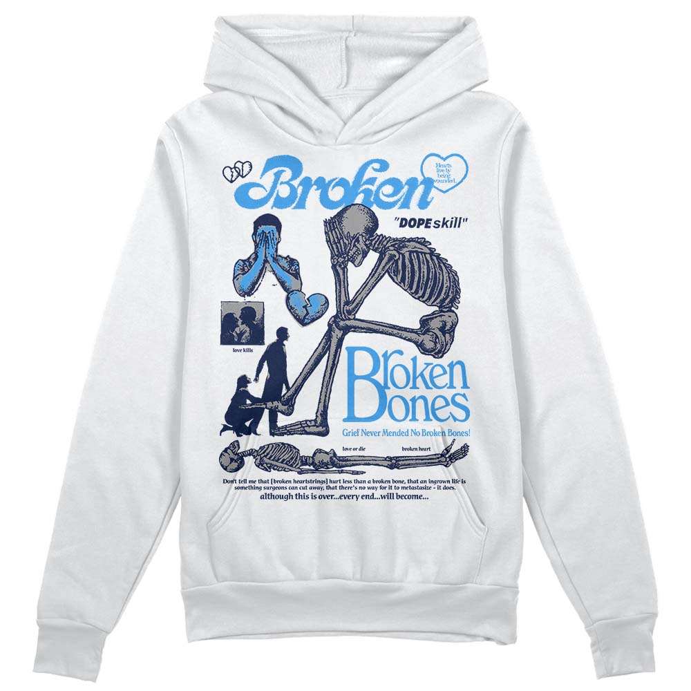 AJ Spizike White Obsidian superstreetwear Hoodie Sweatshirt Broken Bones Graphic