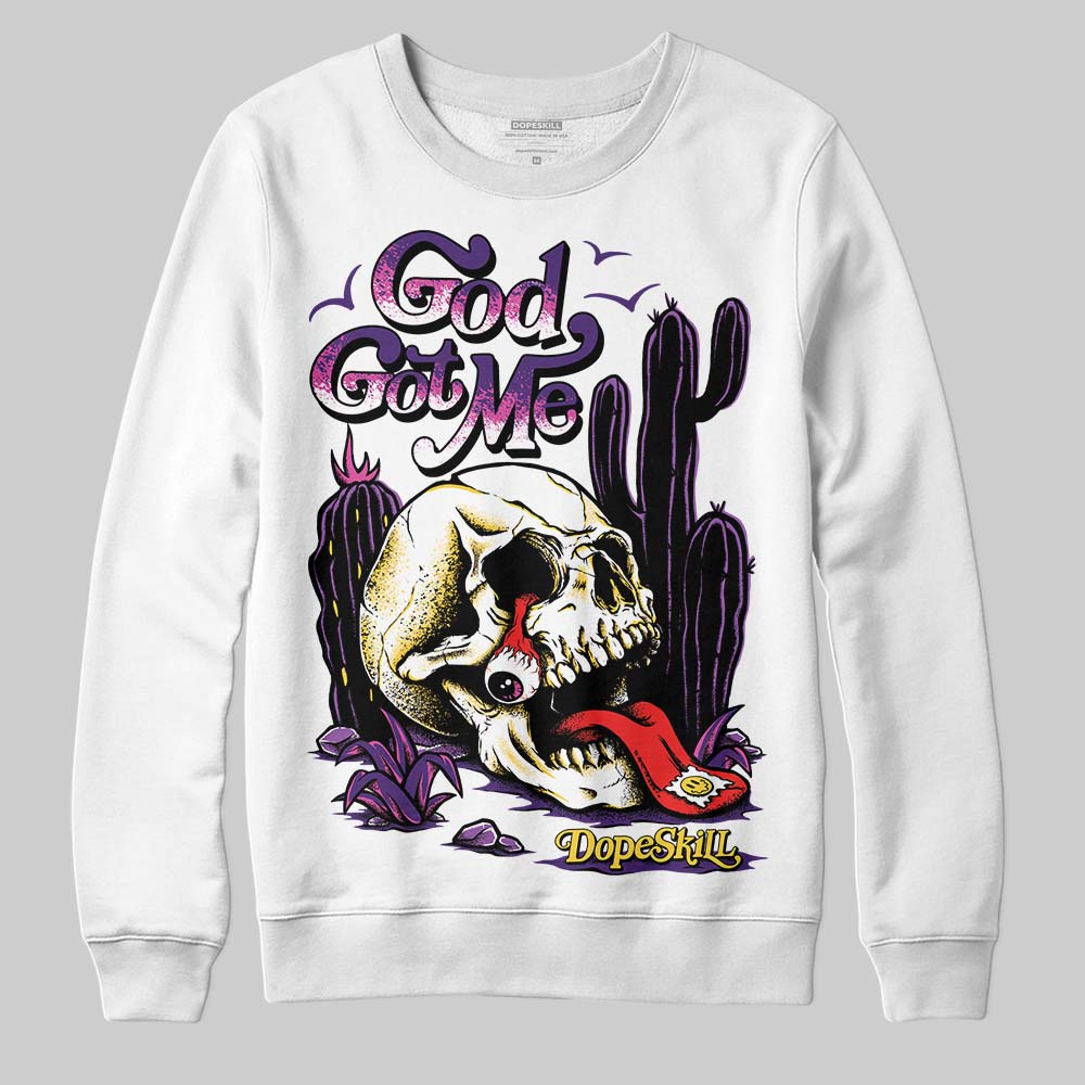 Field Purple 12s superstreetwear Sweatshirt God Got Me Graphic