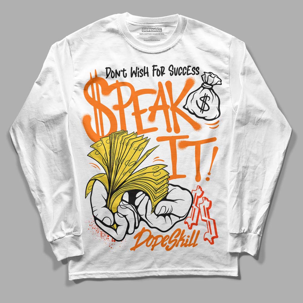 Black Tour Yellow AJ 4 Thunder superstreetwear Long Sleeve T-Shirt Speak It Graphic