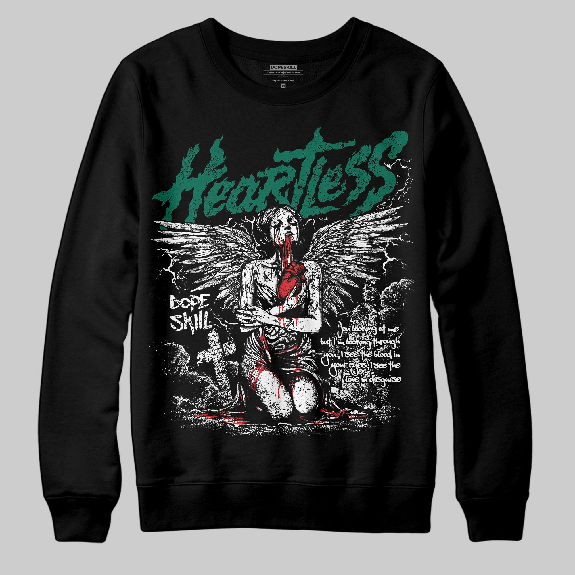 Oxidized Green 4s superstreetwear Sweatshirt Heartless Graphic