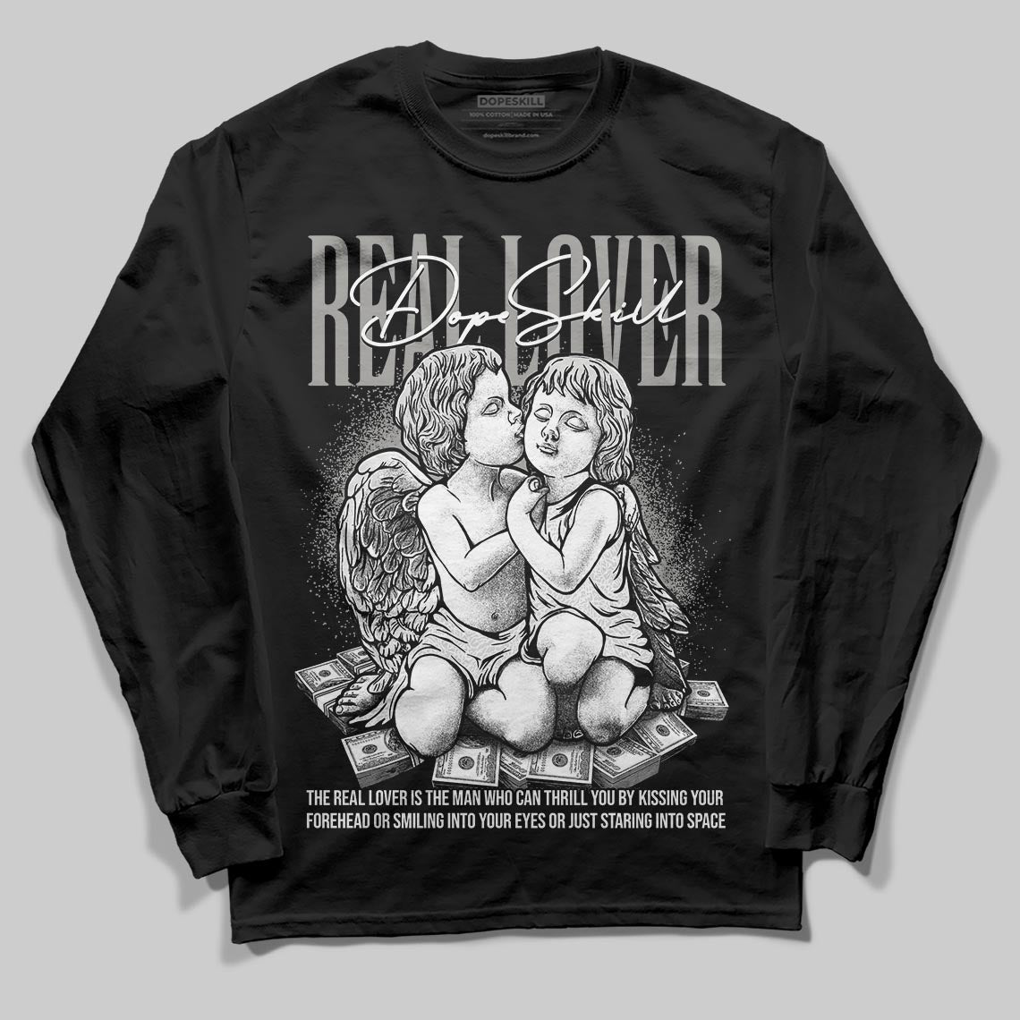 Pure Money 3s superstreetwear Long Sleeve T-Shirt Real Lover Graphic