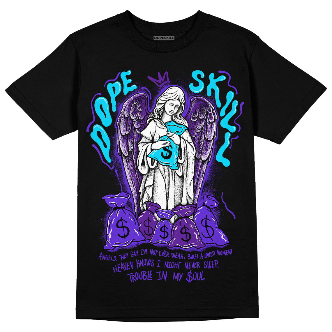 Aqua 6s superstreetwear T-Shirt Angels Graphic