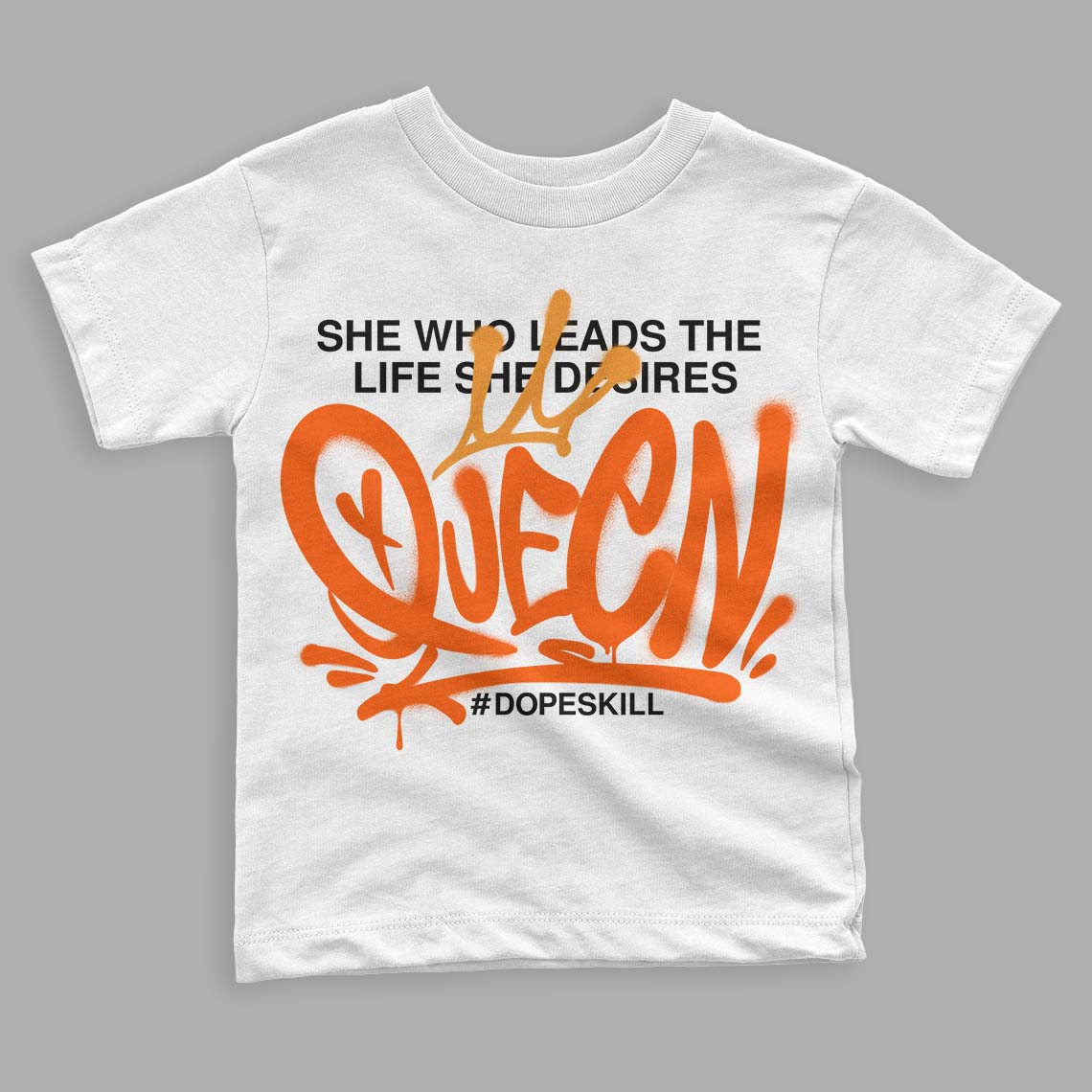 Brilliant Orange 12s superstreetwear Toddler Kids T-shirt Queen Graphic