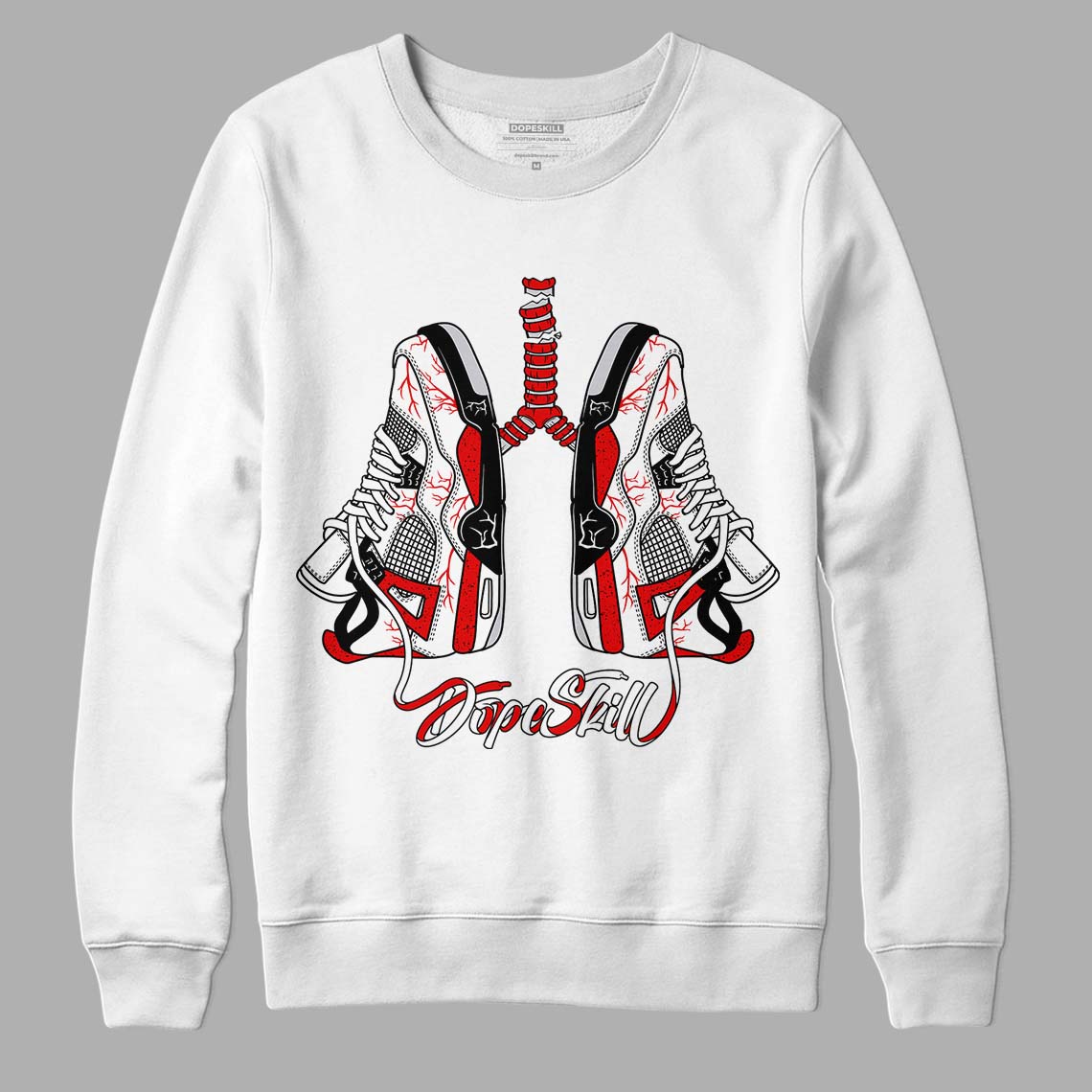 Red Cement 4S superstreetwear Sweatshirt Breathe Graphic