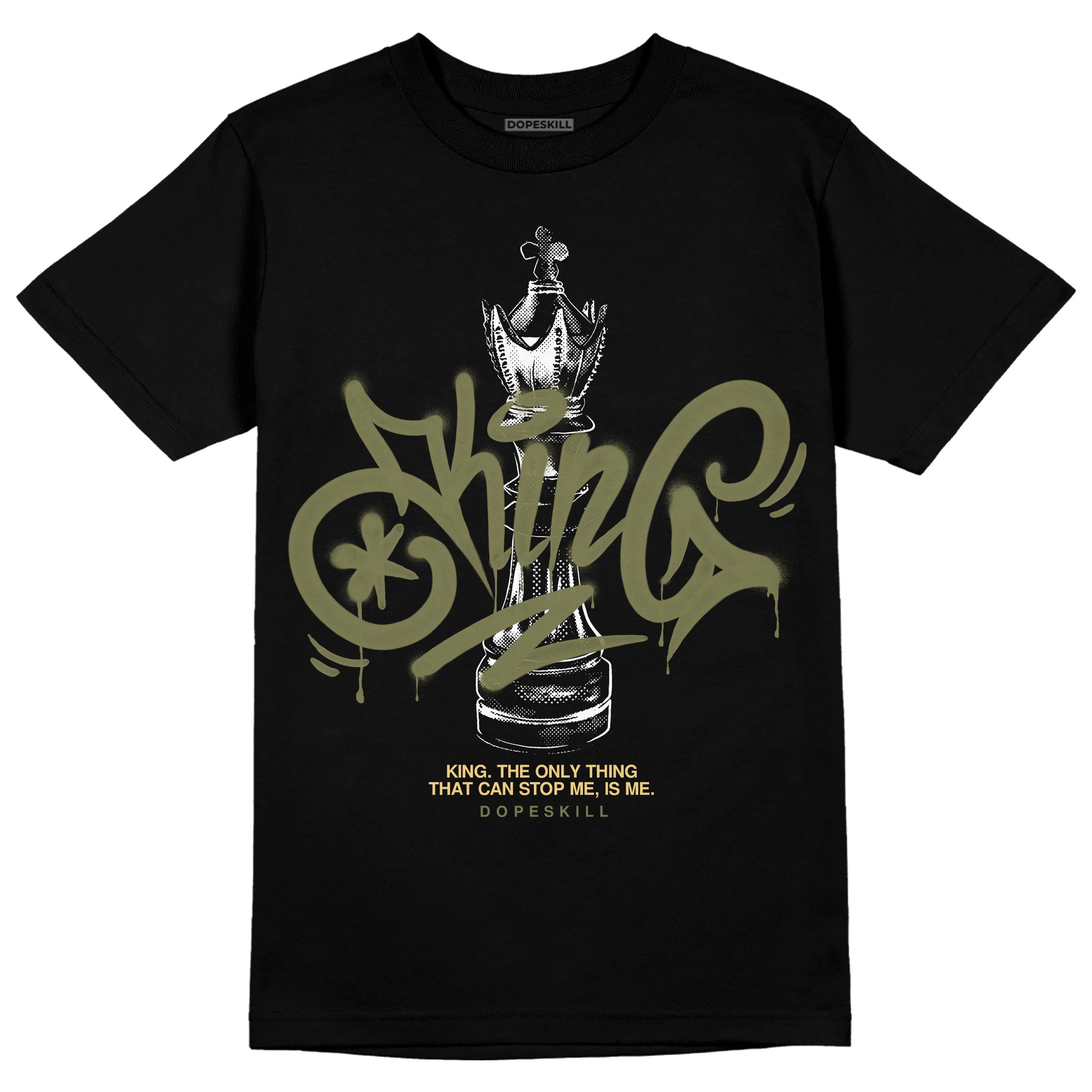 Craft Olive 4s superstreetwear T-Shirt King Chess Graphic