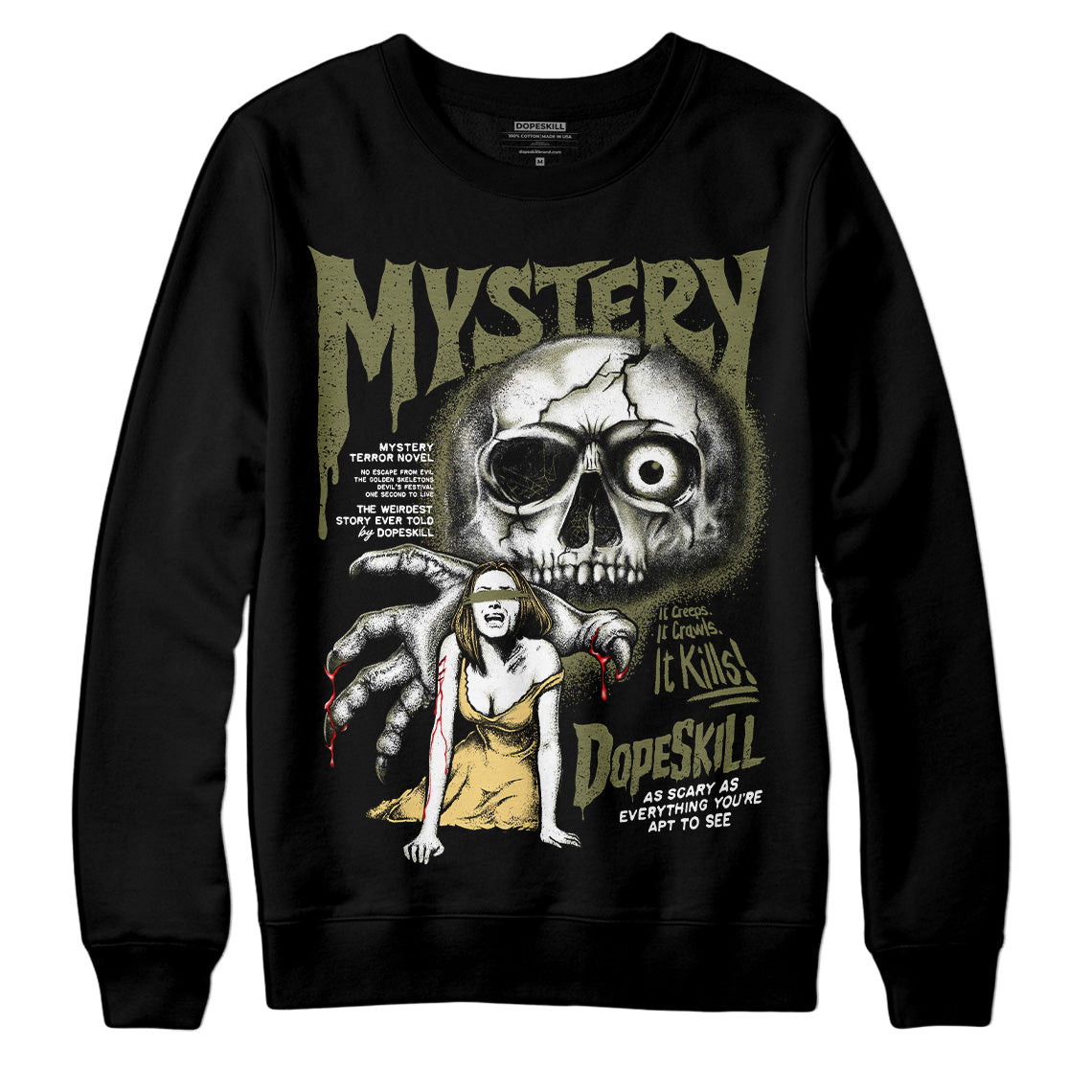 Craft Olive 4s superstreetwear Sweatshirt Mystery Ghostly Grasp Graphic