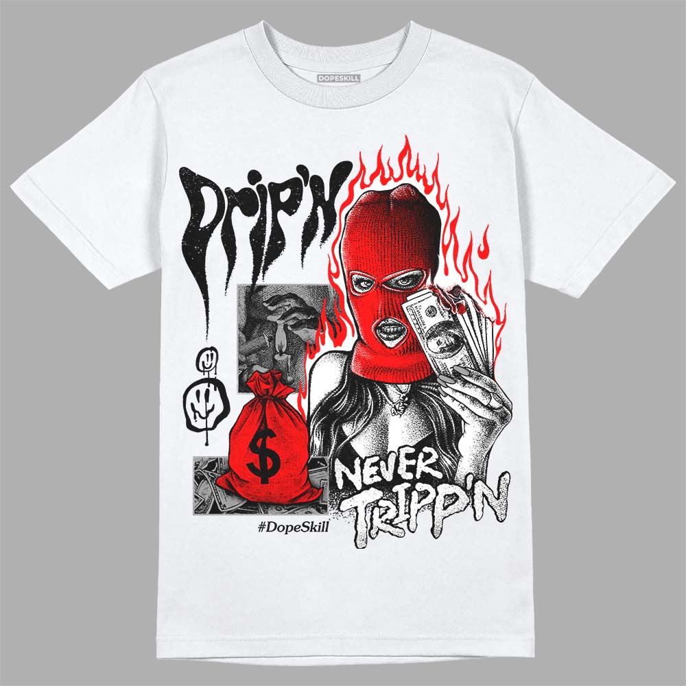 Black and White Collection superstreetwear T-Shirt Drip'n Never Tripp'n Graphic