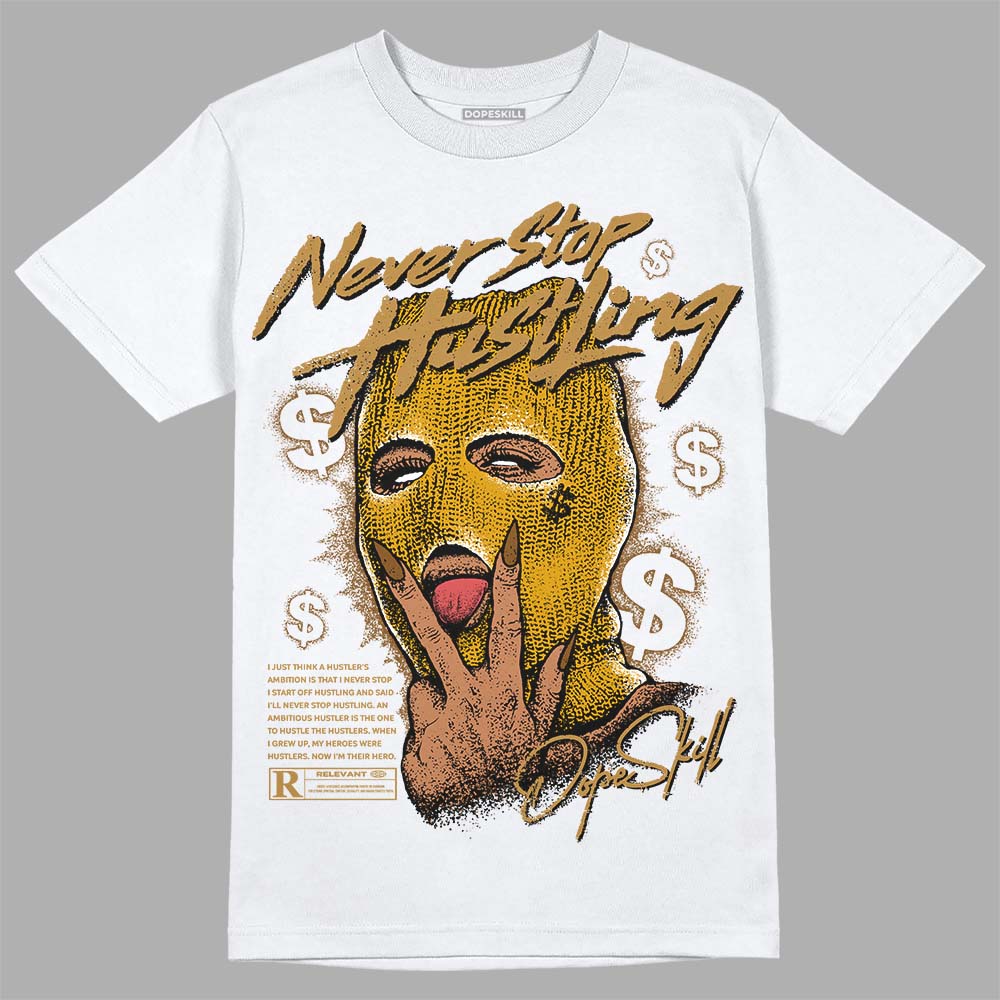 Wheat 13s superstreetwear T-Shirt Never Stop Hustling Graphic