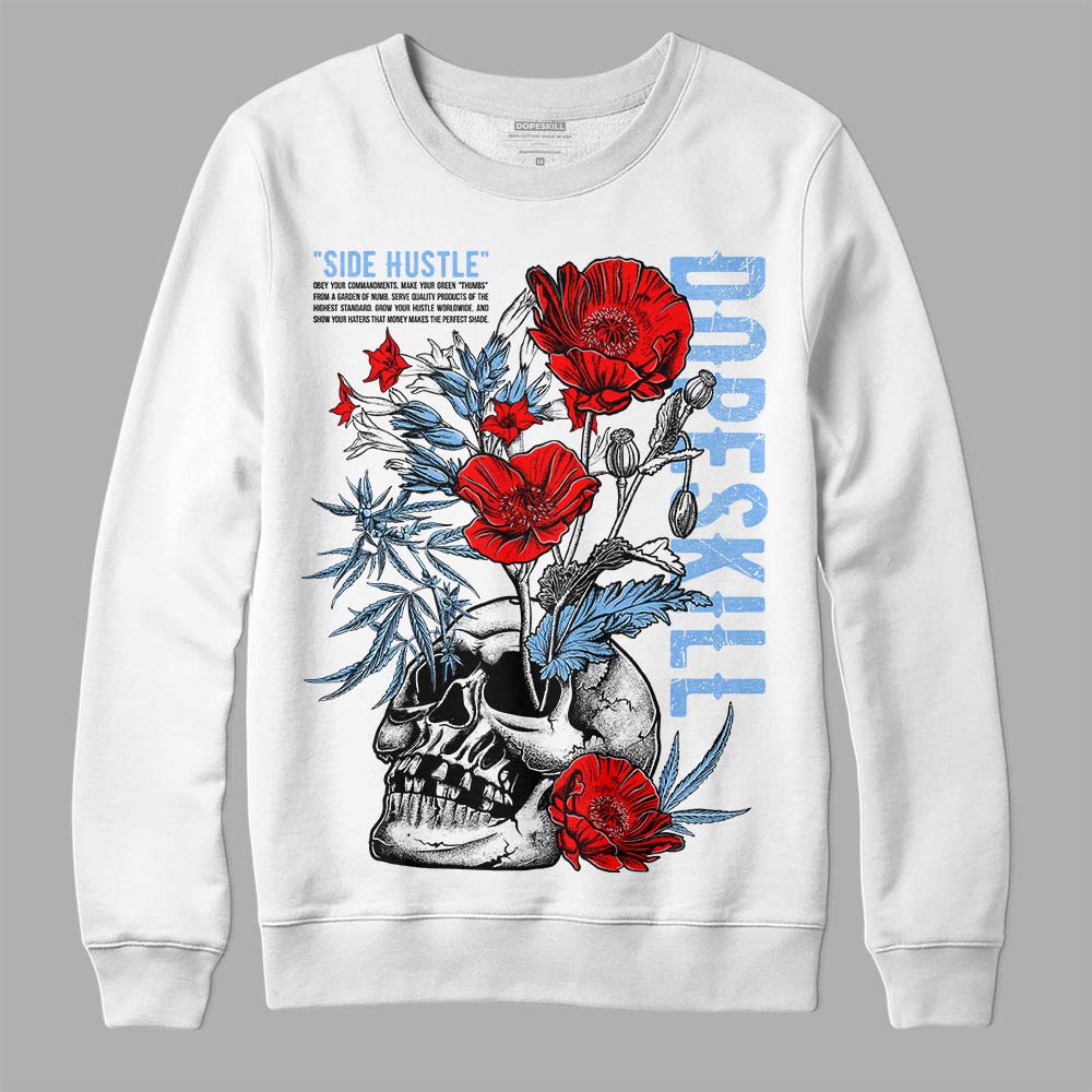 Powder Blue 9s superstreetwear Sweatshirt Side Hustle Graphic