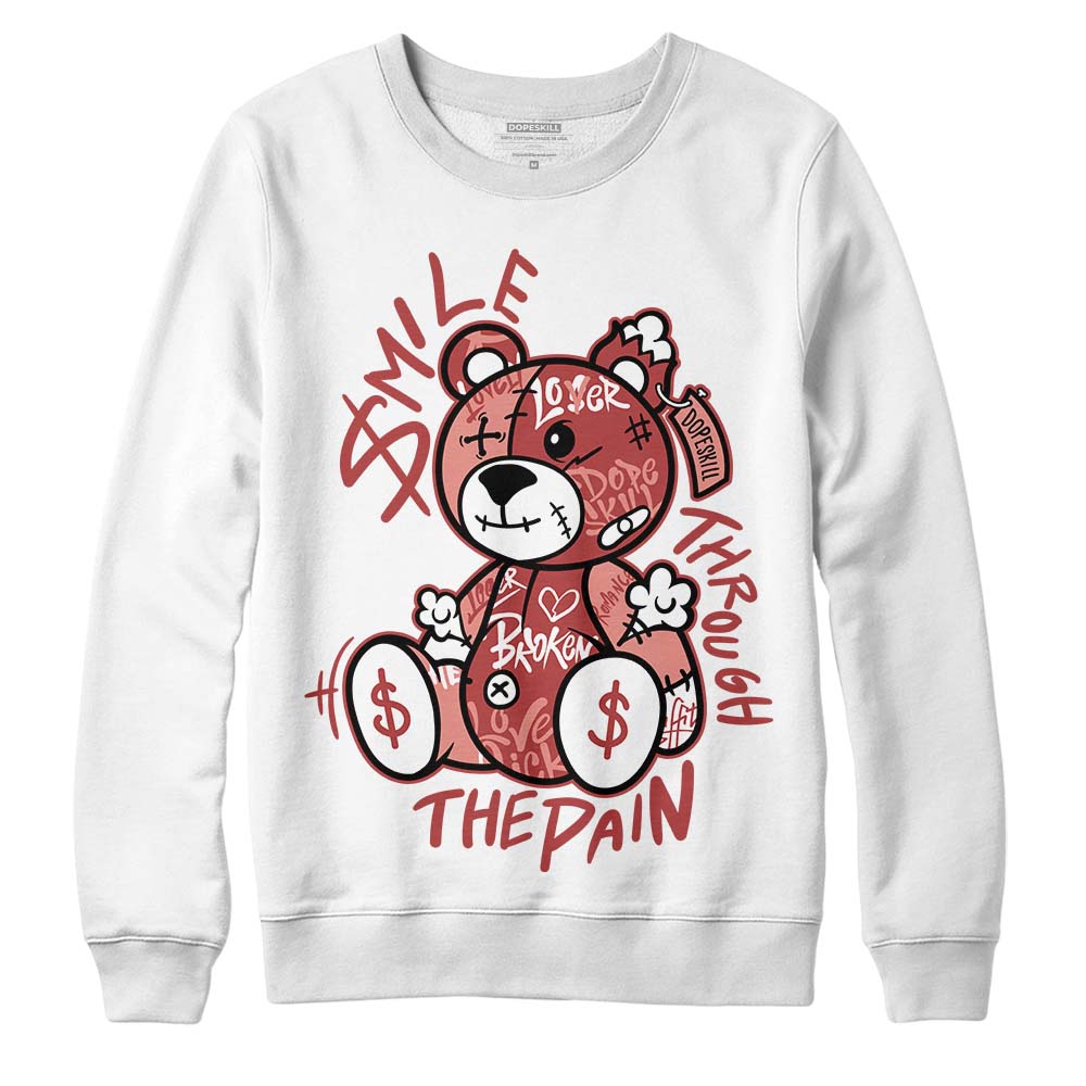 Dune Red 13s superstreetwear Sweatshirt Smile Through The Pain Graphic