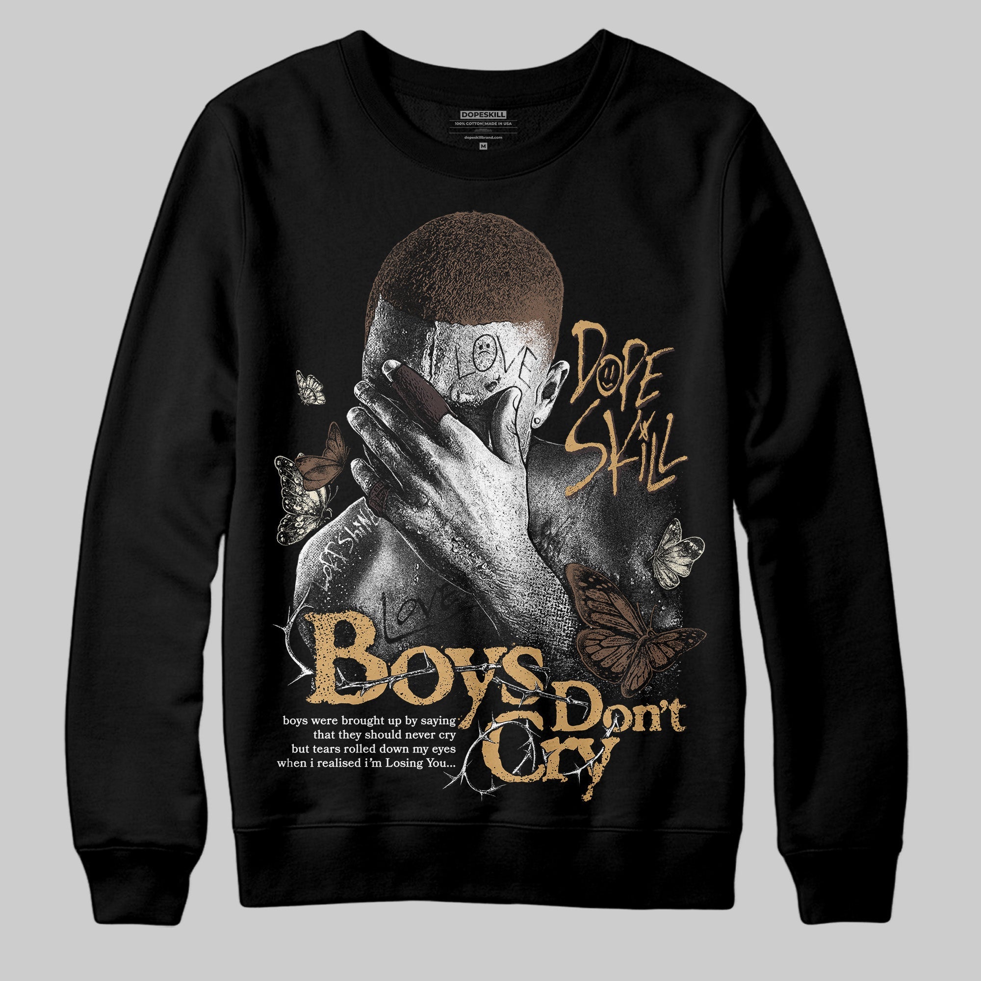Earth 5s superstreetwear Sweatshirt Boys Don't Cry Graphic