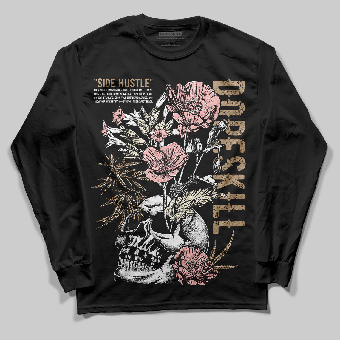 AIR FORCE 1 LINEN superstreetwear Long Sleeve T-Shirt Side Hustle Graphic