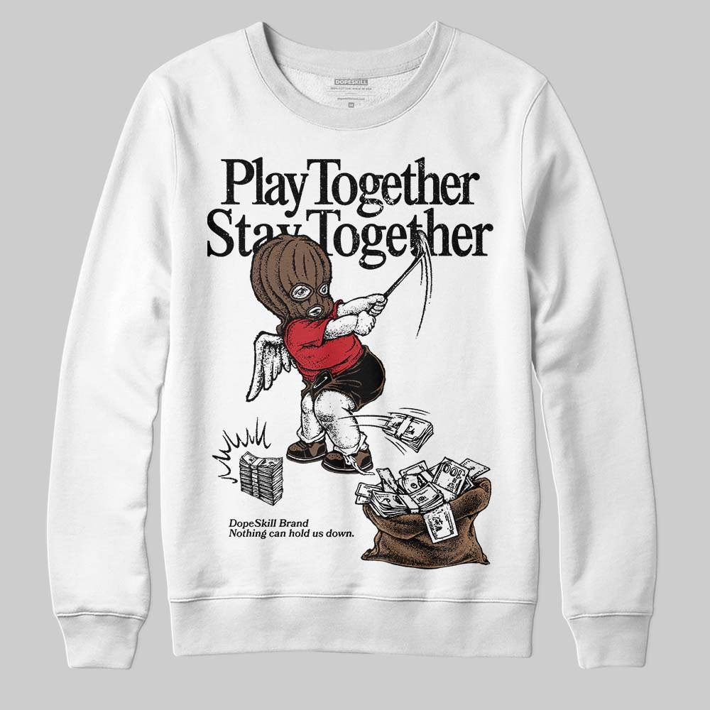 Olive 9s superstreetwear Sweatshirt Play together,Stay together Graphic
