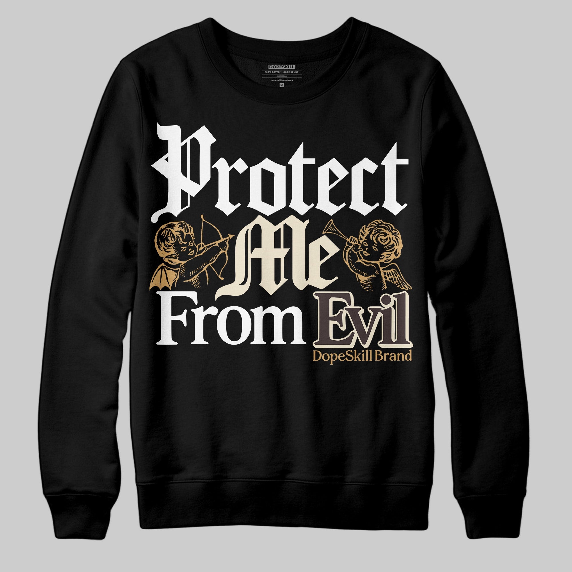 Earth 5s superstreetwear Sweatshirt Protect Me From Evil Graphic