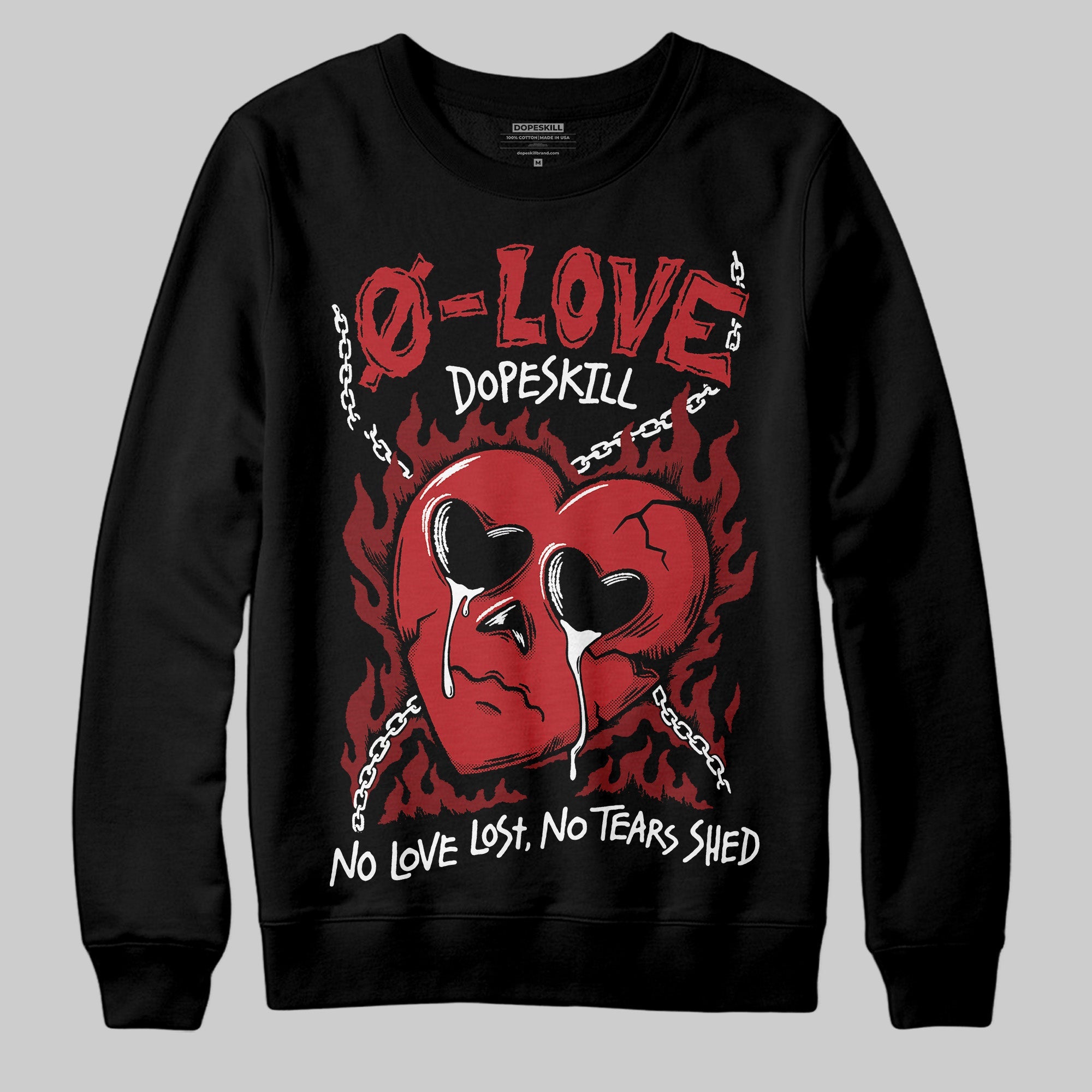 Flu Game 12s superstreetwear Sweatshirt Crying Heart Graphic