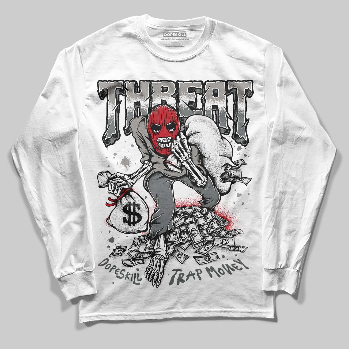 Cool Grey 9s superstreetwear Long Sleeve T-Shirt Thunder Dunk Graphic