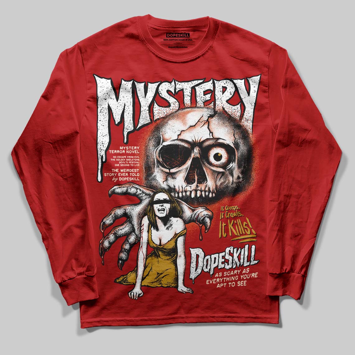 Brick By Brick 4s superstreetwear Long Sleeve T-Shirt Mystery Ghostly Grasp Graphic