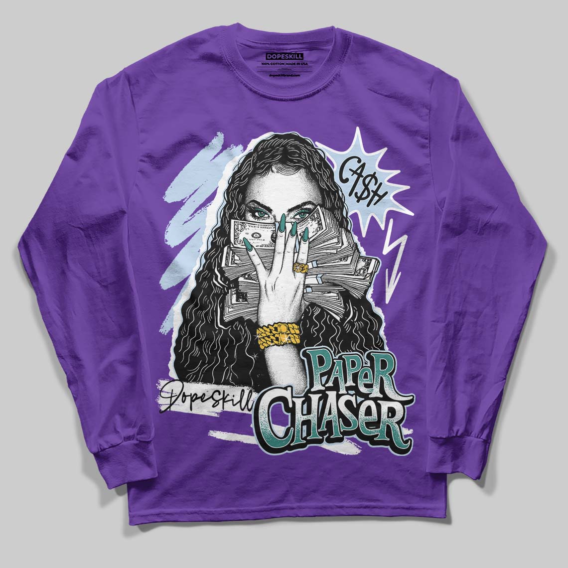 Grape 5s superstreetwear Long Sleeve T-Shirt NPC Graphic