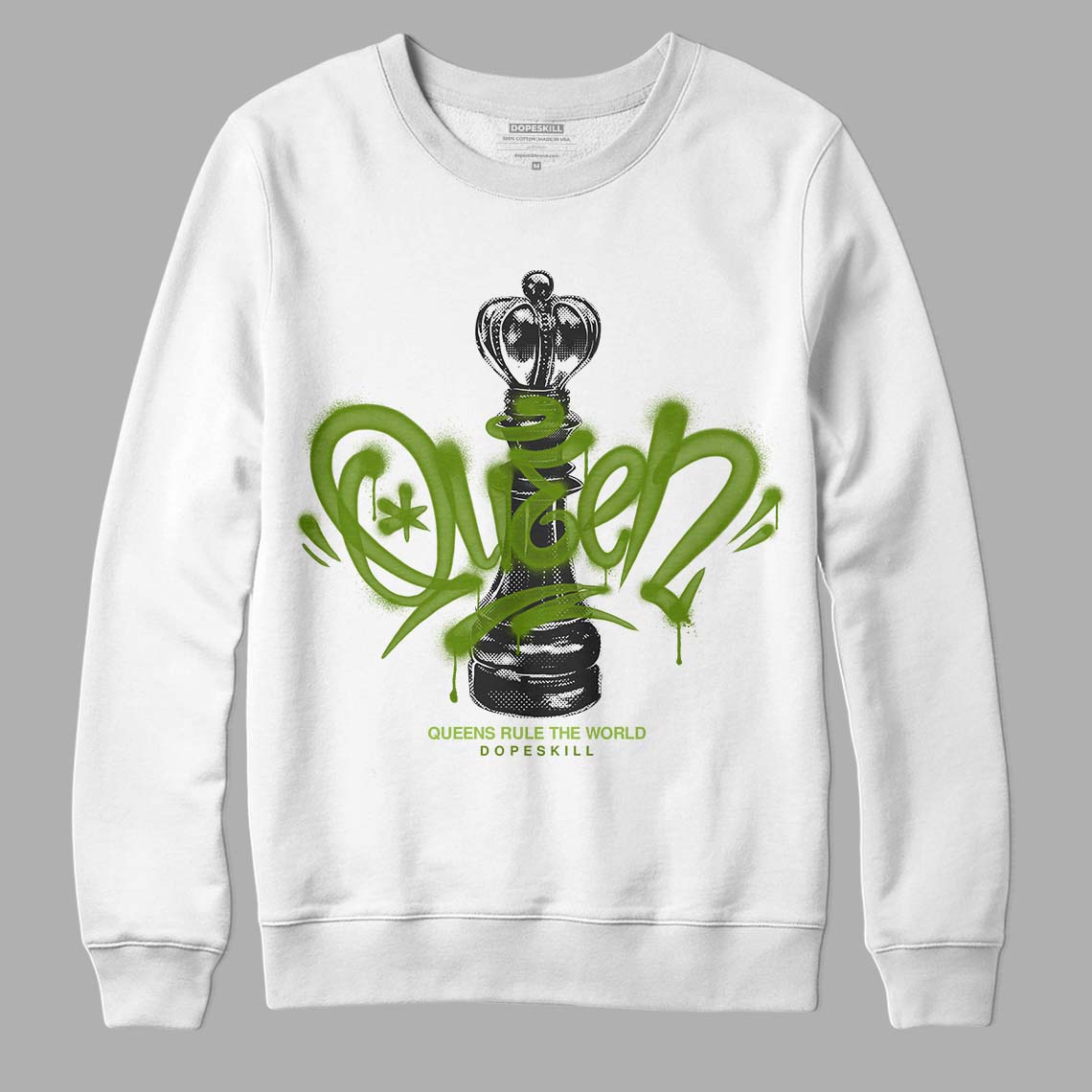 Dunk Low 'Chlorophyll' superstreetwear Sweatshirt Queen Chess Graphic