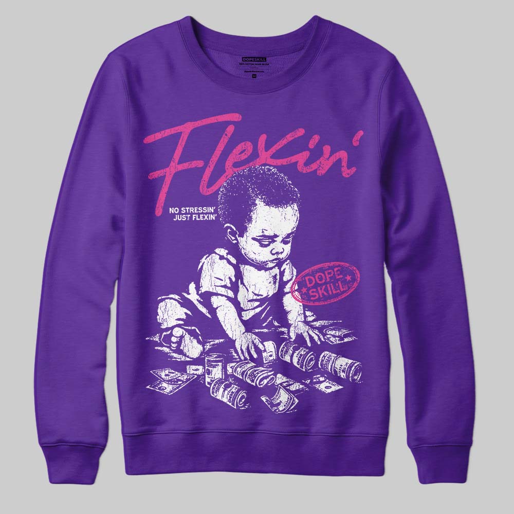 PURPLE Collection superstreetwear Sweatshirt Flexin' Graphic
