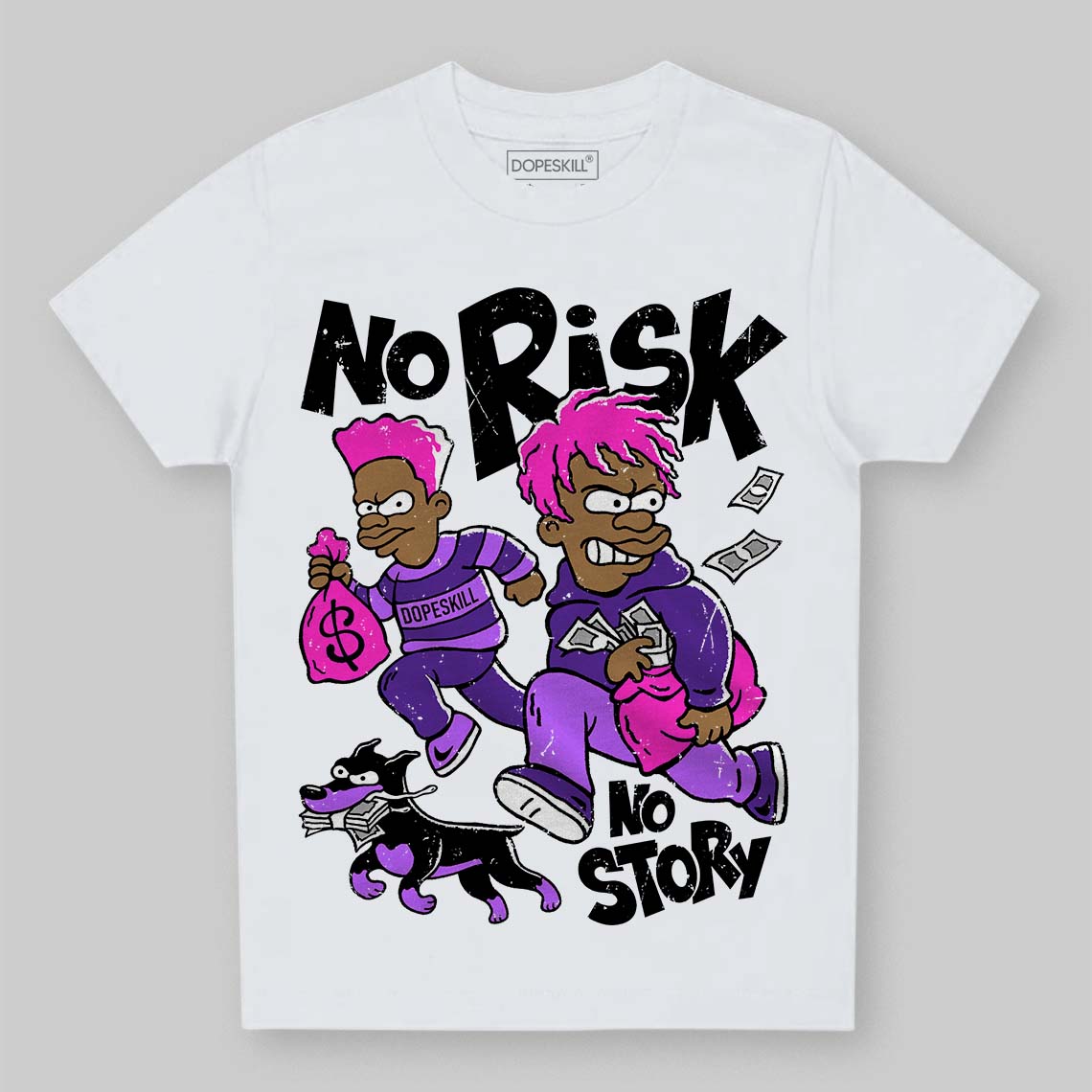 PURPLE Collection superstreetwear Toddler Kids T-shirt No Risk No Story Graphic