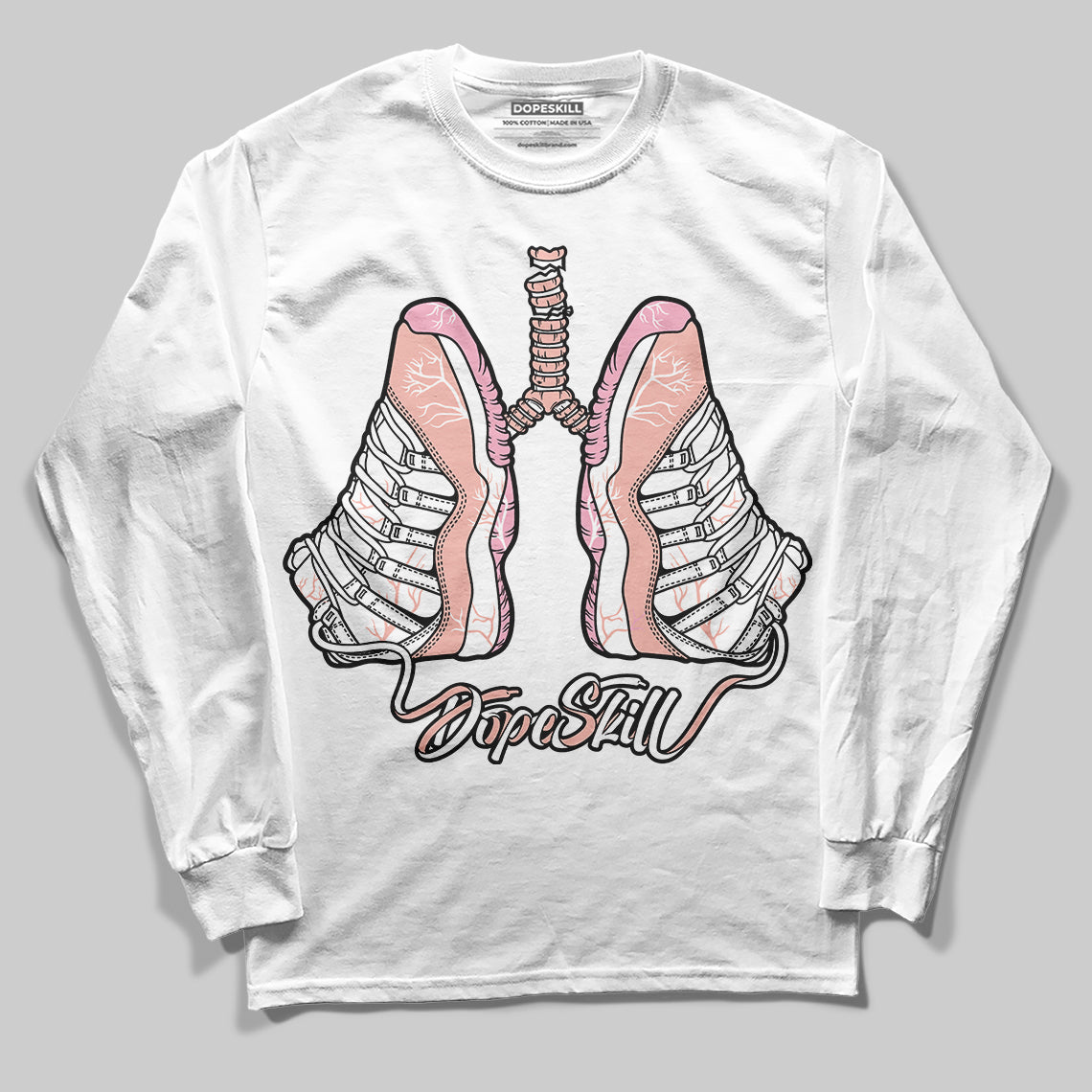 Legend Pink 11s superstreetwear Long Sleeve T-Shirt Breathe Graphic