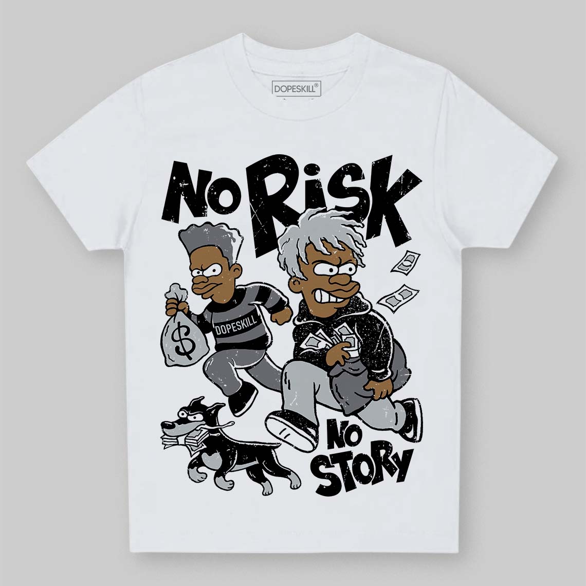 Fear 4s superstreetwear Toddler Kids T-shirt No Risk No Story Graphic