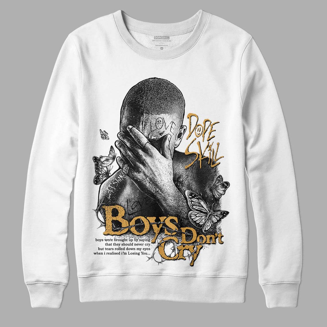 Gratitude 11s superstreetwear Sweatshirt Boys Don't Cry Graphic