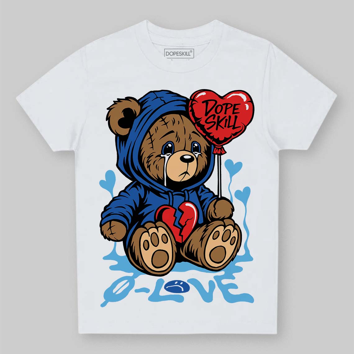 Blueberry 12s superstreetwear Toddler Kids T-shirt Broken Bear Graphic