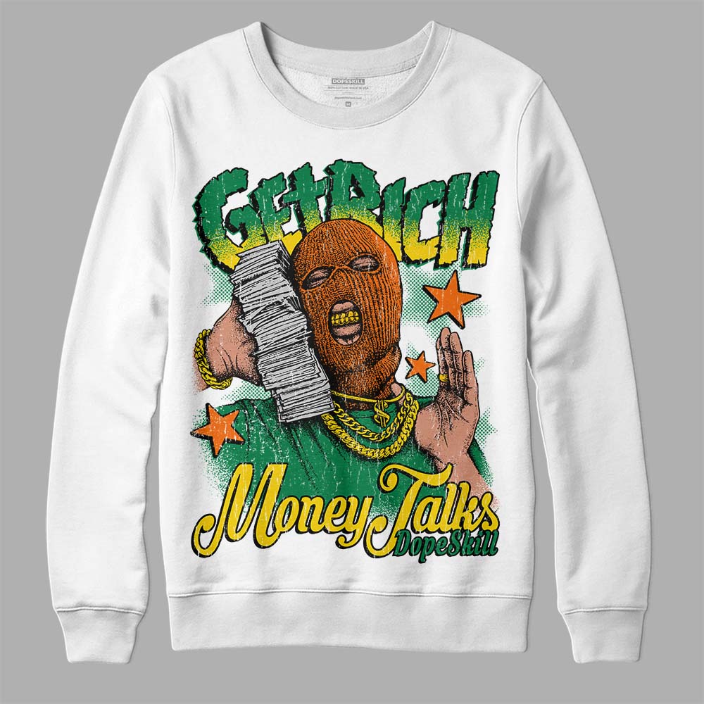Green Collection superstreetwear Sweatshirt Get Rich Graphic