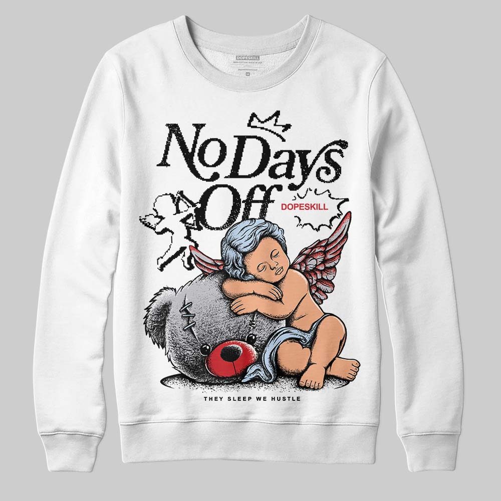 Black Metallic Reimagined 5s superstreetwear Sweatshirt New No Days Off Graphic