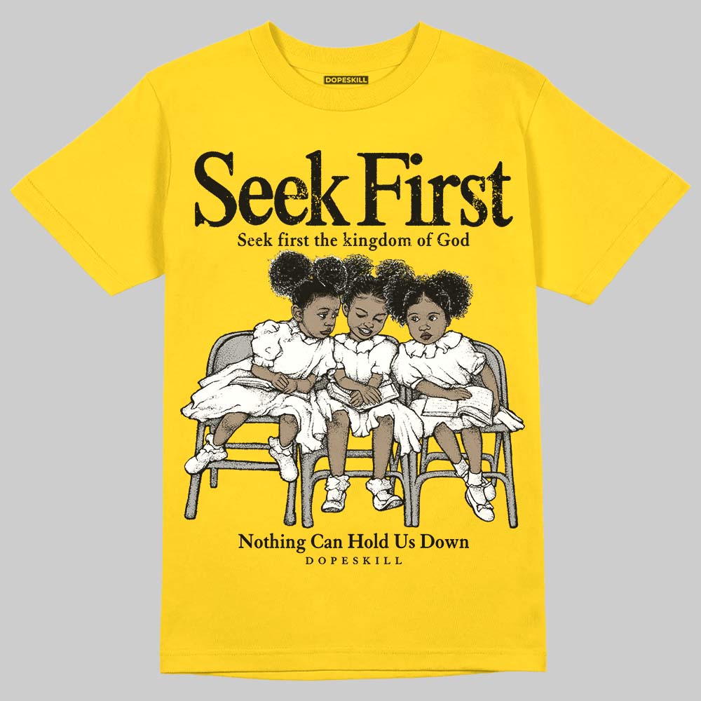 Black Tour Yellow AJ 4 superstreetwear T-Shirt New Seek First Graphic