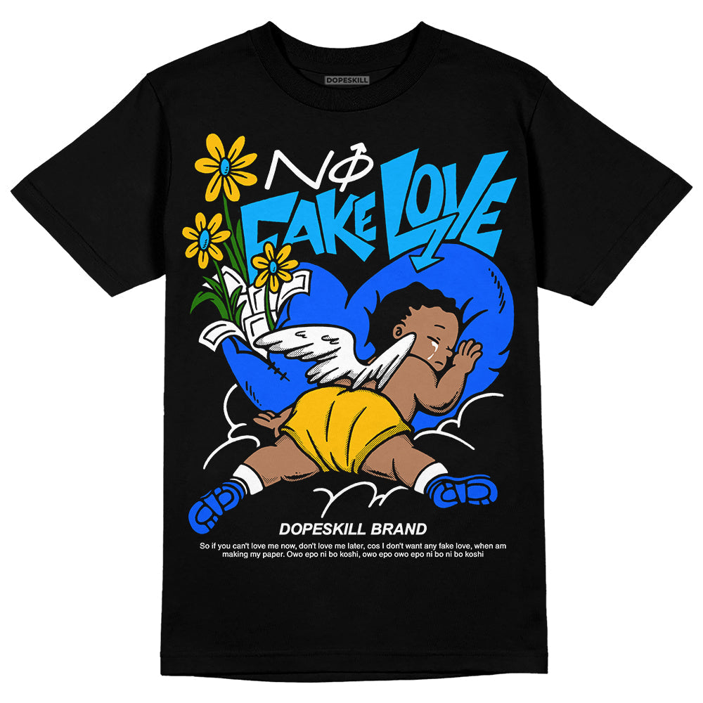 Royal Blue Collection superstreetwear T-Shirt No Fake Love Graphic